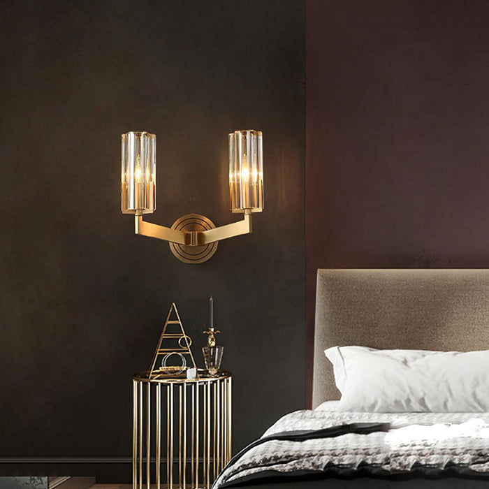 Kayla Brass Wall Lamp-DWHOME