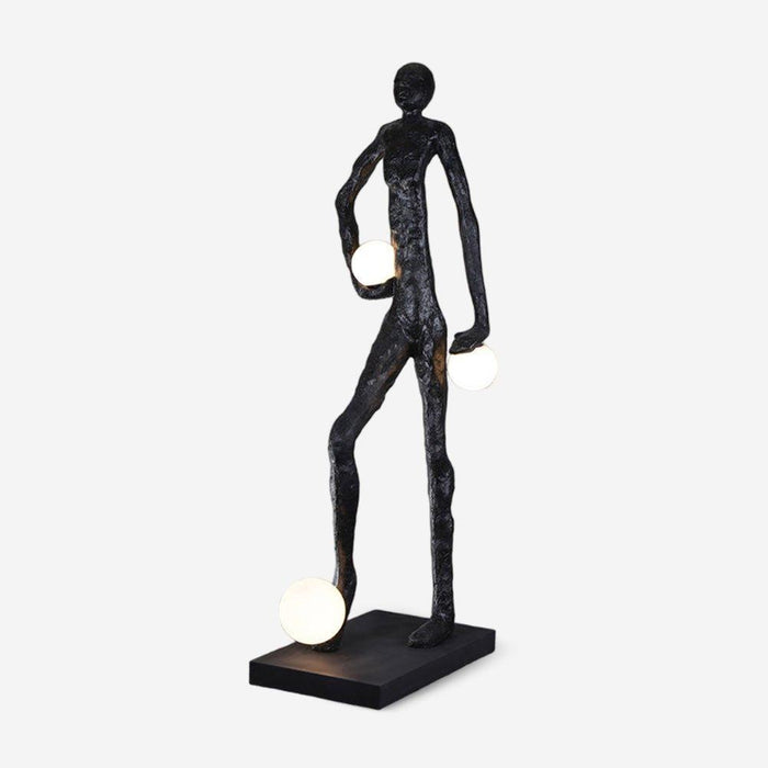 Kicking Ball Sculpture Character Floor Lamp - DWHOME