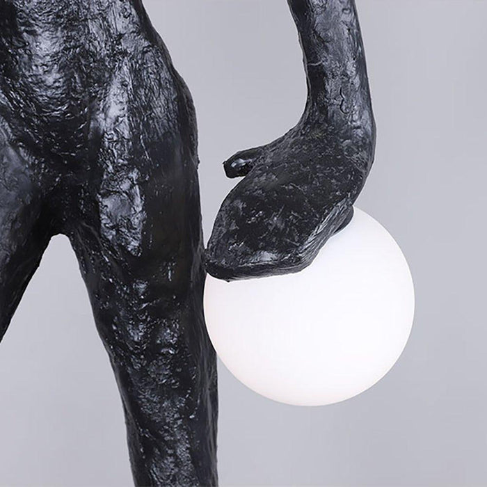 Kicking Ball Sculpture Character Floor Lamp - DWHOME