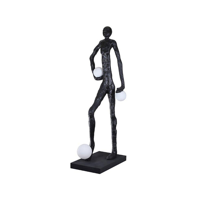 Kicking Ball Sculpture Character Floor Lamp - DWHOME