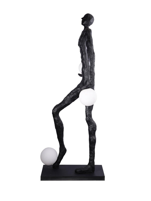 Kicking Ball Sculpture Character Floor Lamp - DWHOME