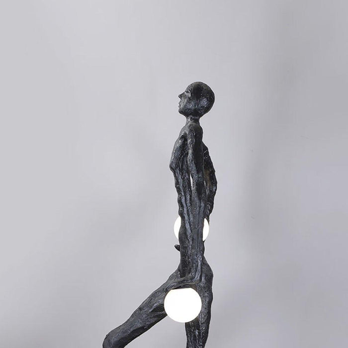 Kicking Ball Sculpture Character Floor Lamp - DWHOME