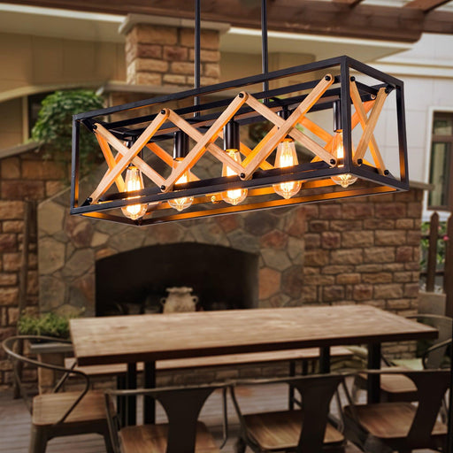 Kitchen Island Rectangle Chandelier-DWHOME