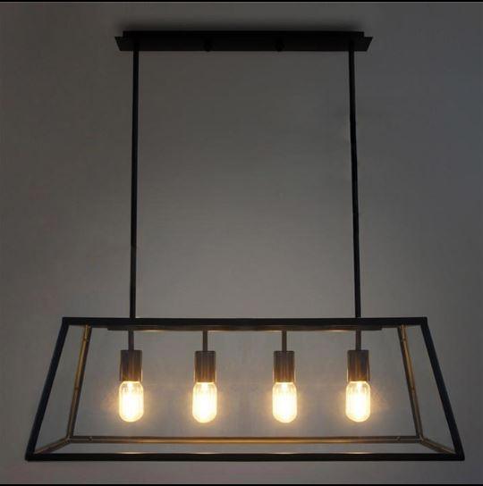 Kjell Glass Case Quadriplet Hanging Lamp - DWHOME
