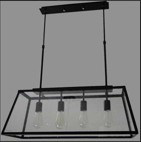 Kjell Glass Case Quadriplet Hanging Lamp - DWHOME