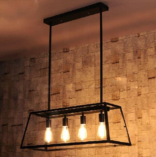 Kjell Glass Case Quadriplet Hanging Lamp - DWHOME