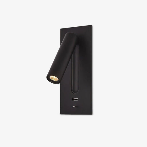 Black Bedside USB Wall Light - DWHOME