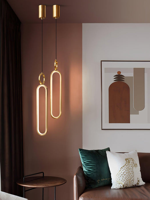Oval Rings Pendant Light-DWHOME