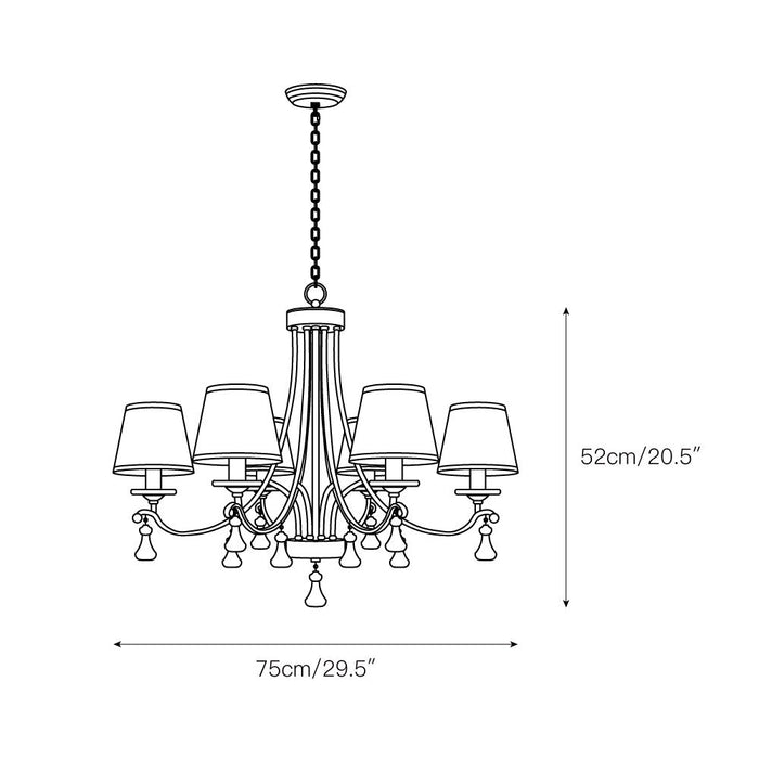 La Pointe Chandelier-DWHOME