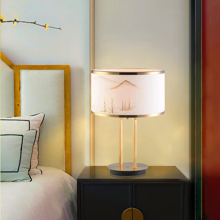 Landscape Painting Table Lamp-DWHOME