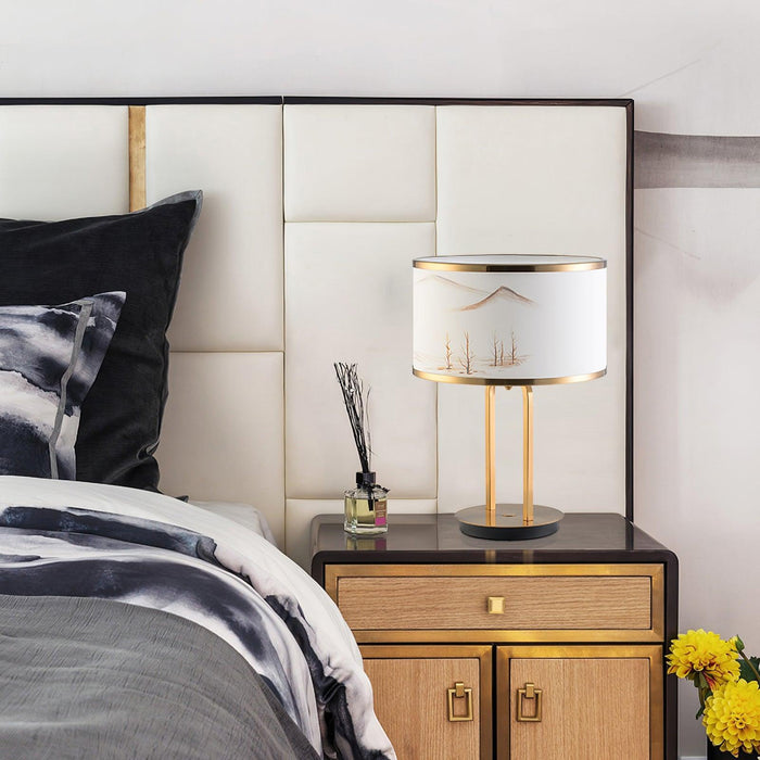 Landscape Painting Table Lamp-DWHOME