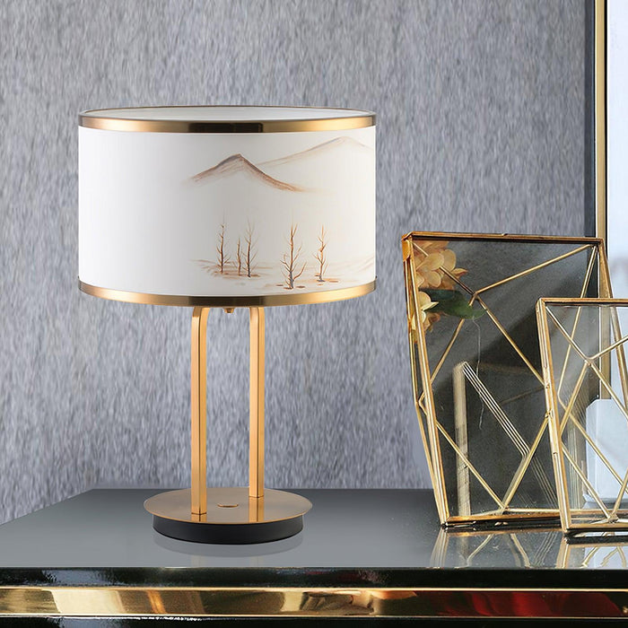 Landscape Painting Table Lamp-DWHOME