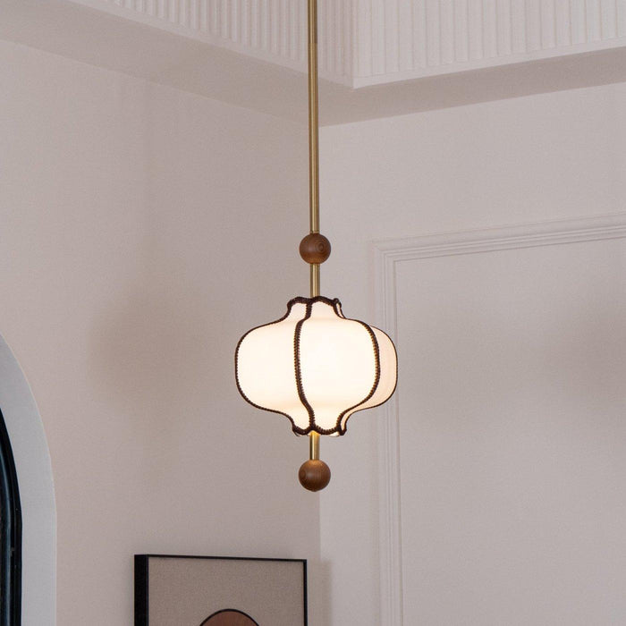 Lantern Fabric Pendant Light-DWHOME