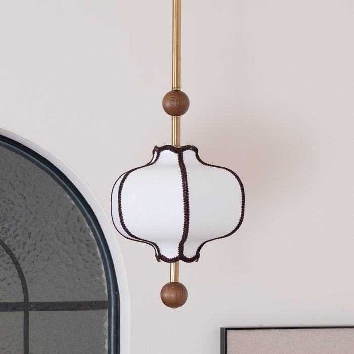 Lantern Fabric Pendant Light-DWHOME