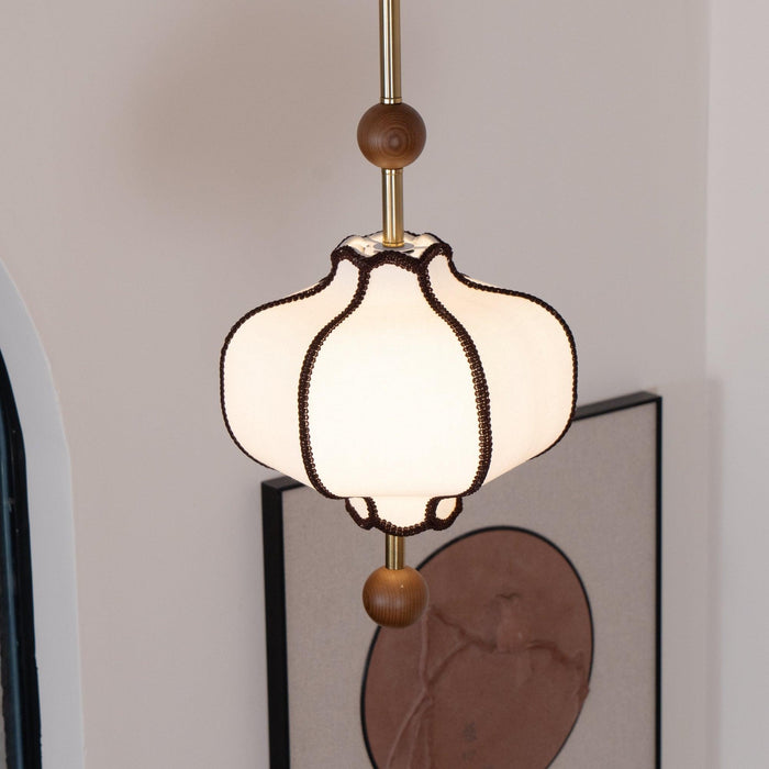 Lantern Fabric Pendant Light-DWHOME