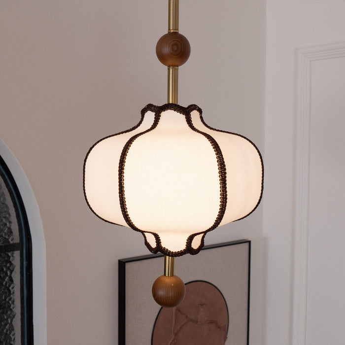 Lantern Fabric Pendant Light-DWHOME