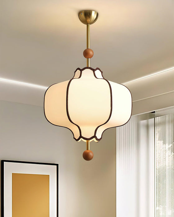 Lantern Fabric Pendant Light-DWHOME