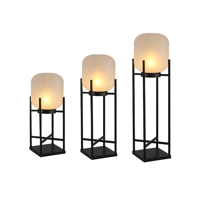 Lantern Outdoor Solar Floor Lamp-DWHOME