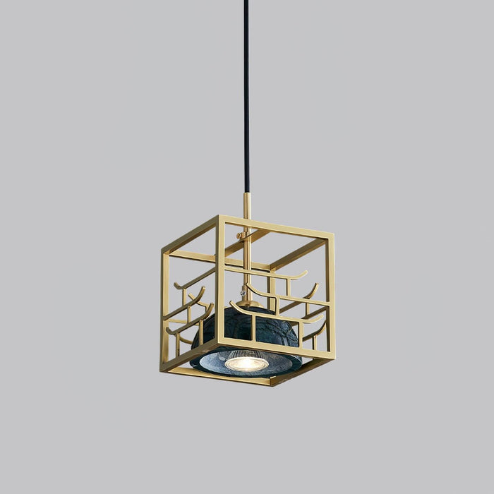 Lantern Square Pendant Lamp-DWHOME