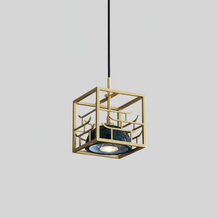 Lantern Square Pendant Lamp-DWHOME