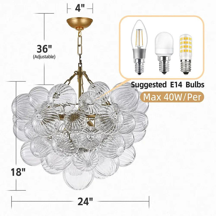 Talia Style Bubble Chandelier Small/Medium/Large - DWHOME