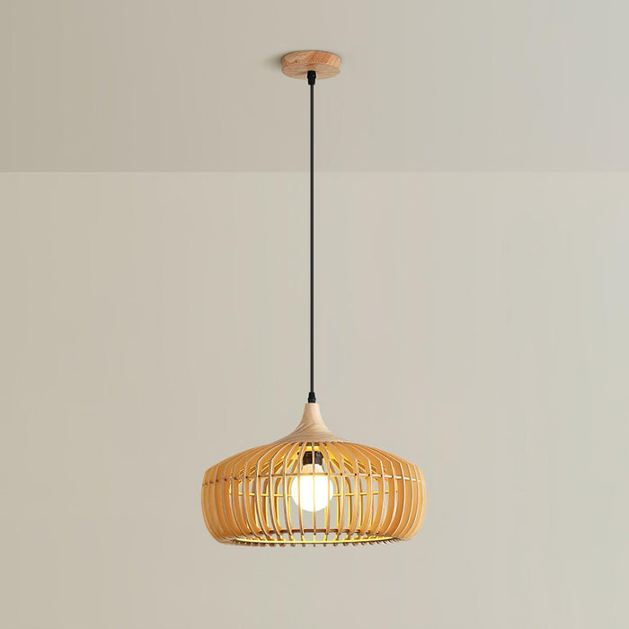 Lattice Nest Wooden Pendant Lamp-DWHOME