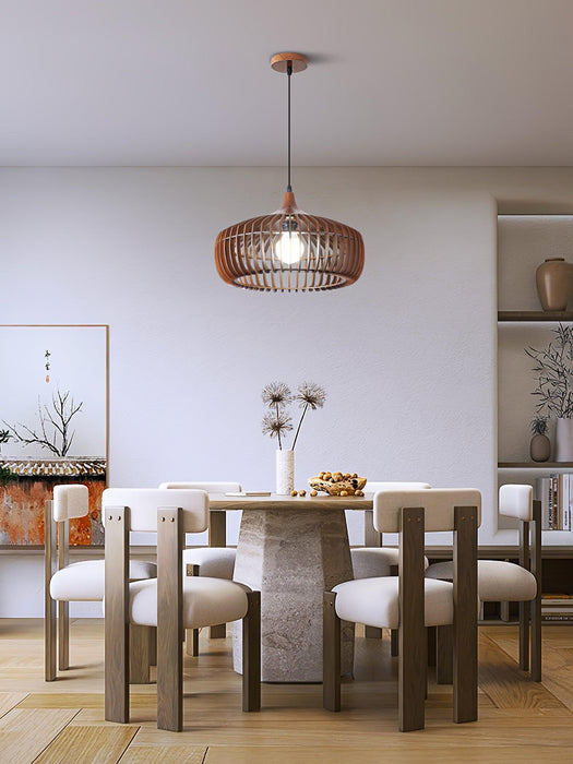 Lattice Nest Wooden Pendant Lamp-DWHOME