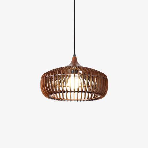 Lattice Nest Wooden Pendant Lamp-DWHOME