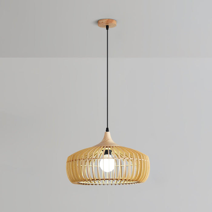 Lattice Nest Wooden Pendant Lamp-DWHOME