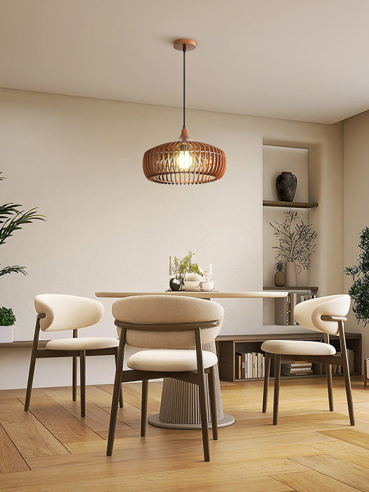 Lattice Nest Wooden Pendant Lamp-DWHOME