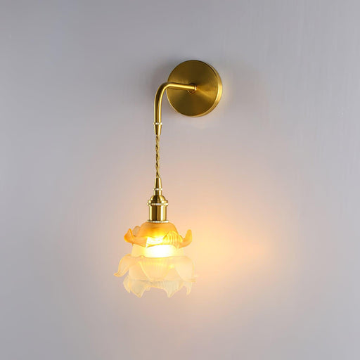 Laura Brass Wall Lamp-DWHOME