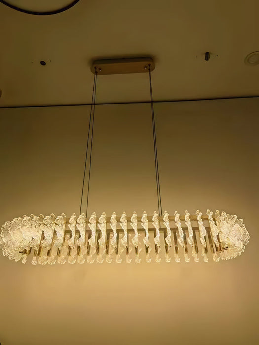 Leaf Glass Chandelier-DWHOME