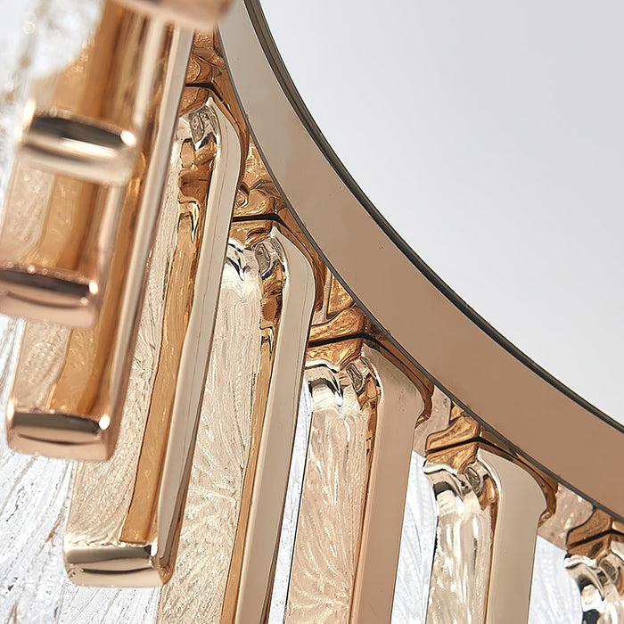Leaf Glass Chandelier-DWHOME