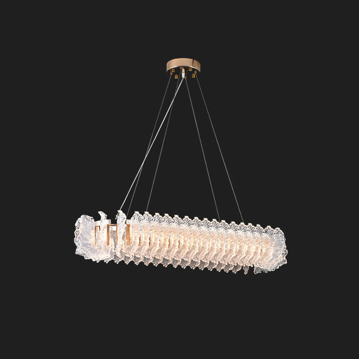 Leaf Glass Chandelier-DWHOME