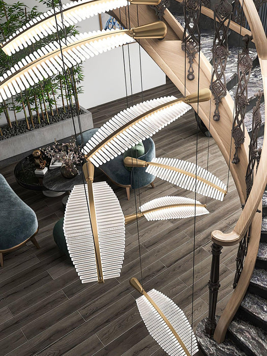 Leaf LED Chandelier-DWHOME