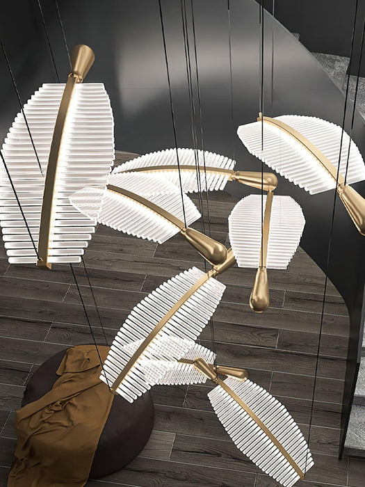 Leaf LED Chandelier-DWHOME