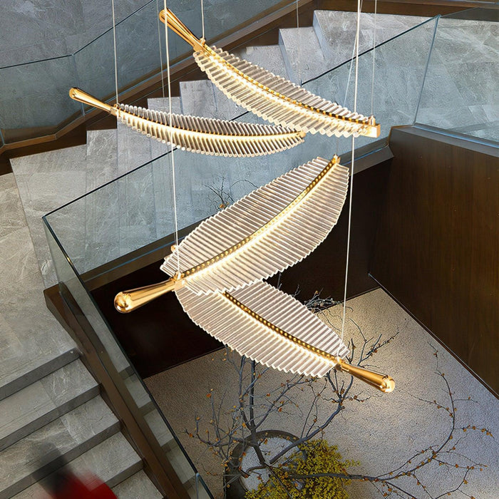 Leaf LED Chandelier-DWHOME