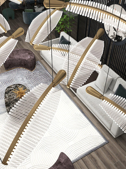 Leaf LED Chandelier-DWHOME