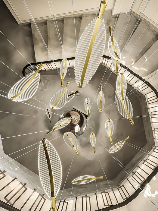 Leaf LED Chandelier-DWHOME