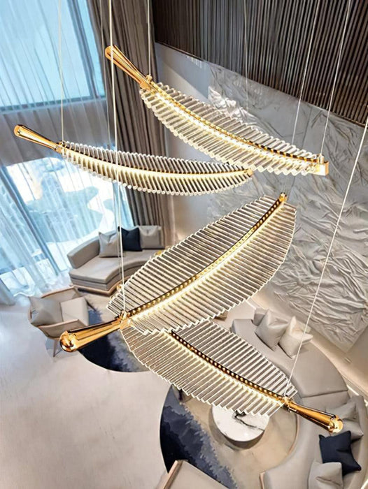 Leaf LED Chandelier-DWHOME