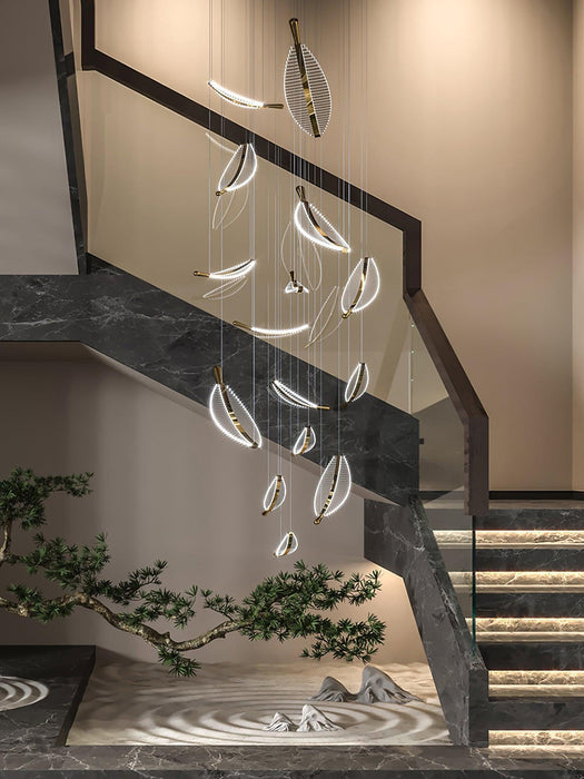 Leaf LED Chandelier-DWHOME