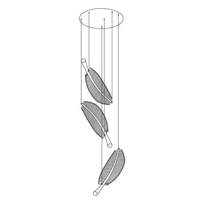 Leaf LED Chandelier-DWHOME