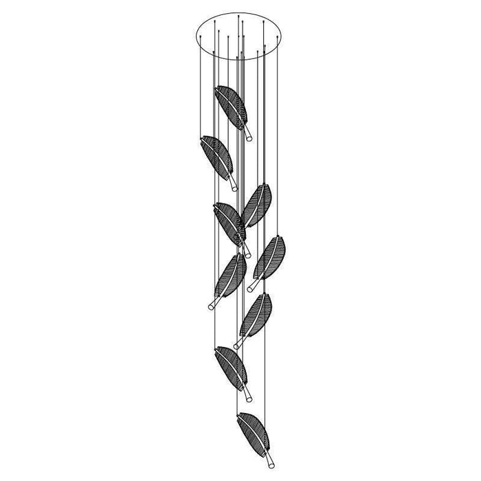 Leaf LED Chandelier-DWHOME