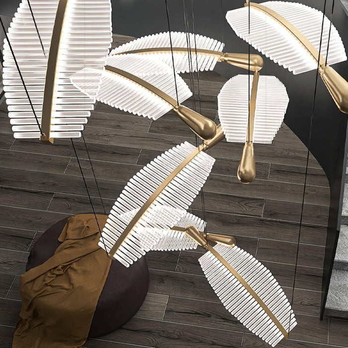 Leaf LED Chandelier-DWHOME