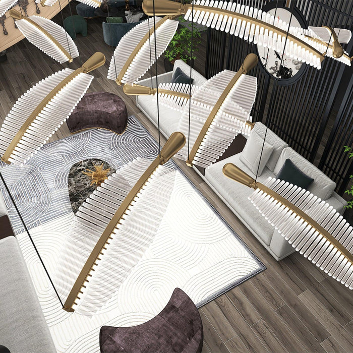 Leaf LED Chandelier-DWHOME