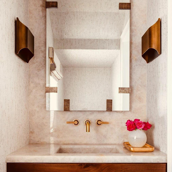 Leclerc Brass Wall Lamp-DWHOME