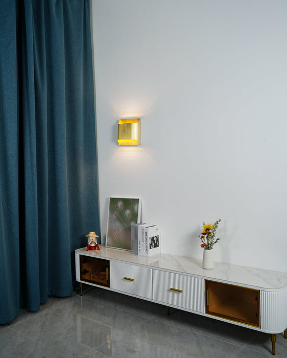 Leclerc Brass Wall Lamp-DWHOME