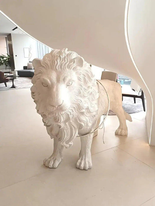 Leo Lion Sculpture Floor Lamp - DWHOME