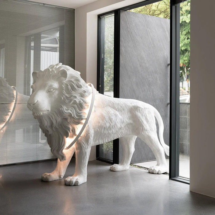 Leo Lion Sculpture Floor Lamp - DWHOME