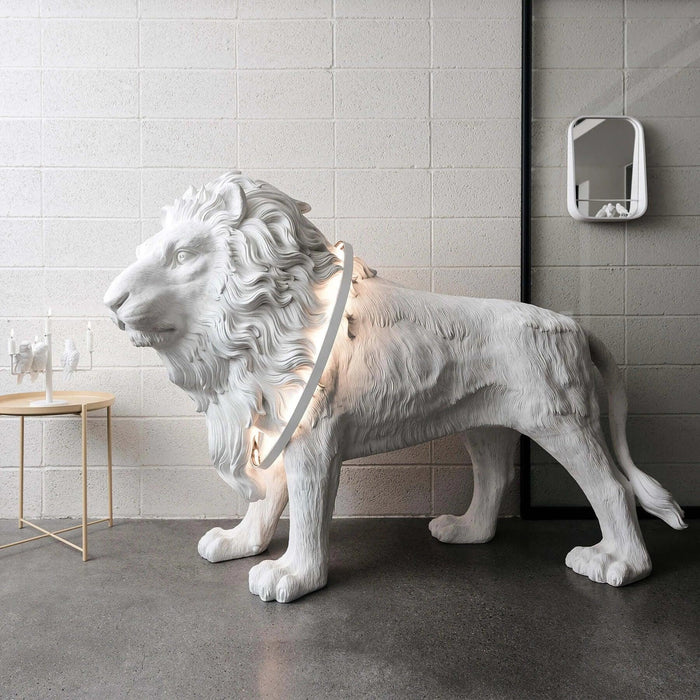 Leo Lion Sculpture Floor Lamp - DWHOME